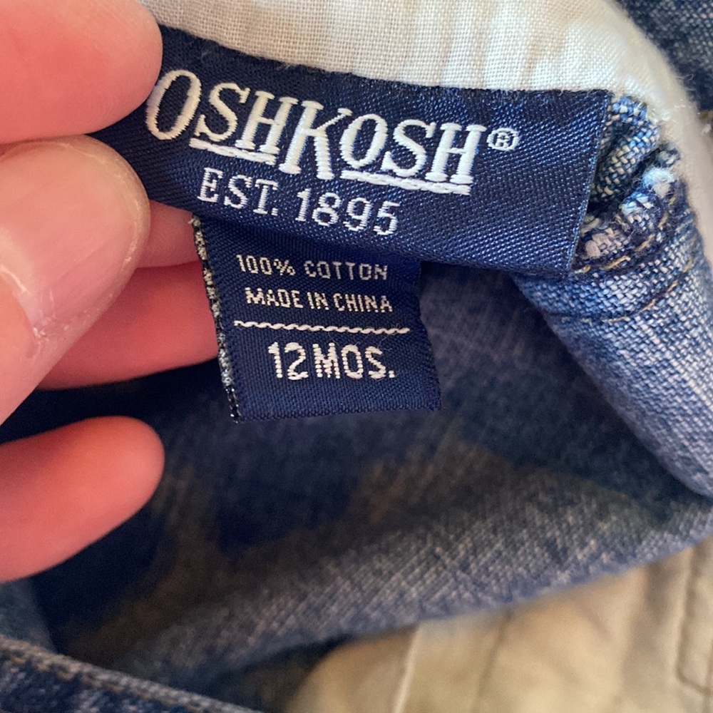 Boys: Vintage Jean Overalls (Builder Theme)- size 12 mos EUC - Picture 6 of 6